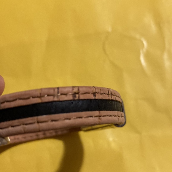 Handmade Cork Bracelet with Sea-Glass, Starfish Charms, magnetic Fasten, Size7 - Picture 4 of 6